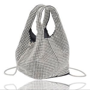 Diamond Handbag with crossbody chain